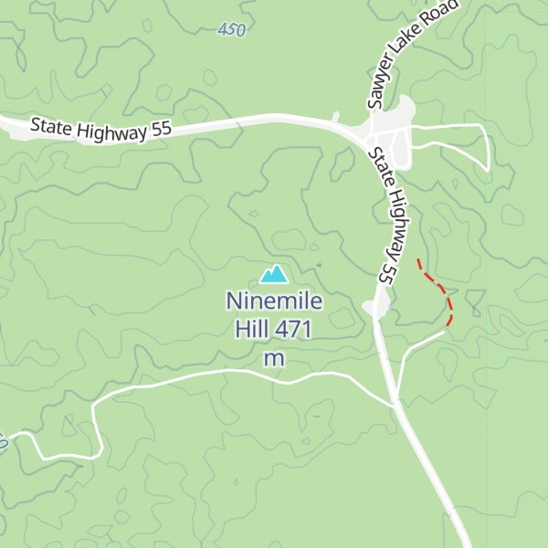Map of Ninemile Hill