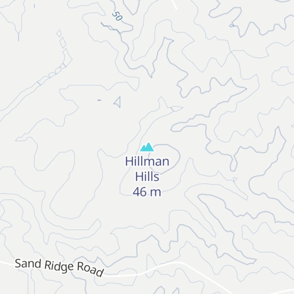 Map of Hillman Hills