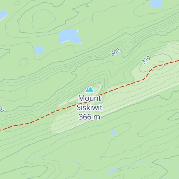 Map of Mount Siskiwit