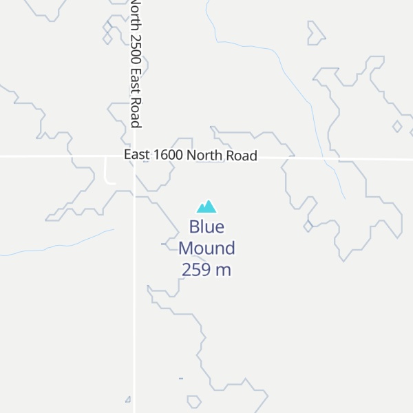 Map of Blue Mound