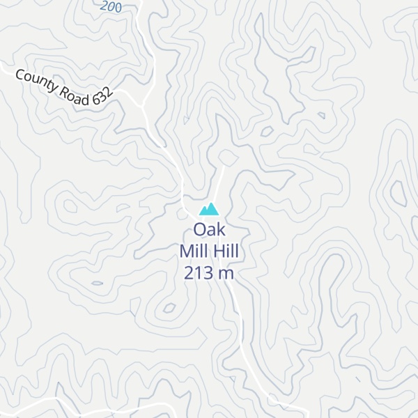 Map of Oak Mill Hill