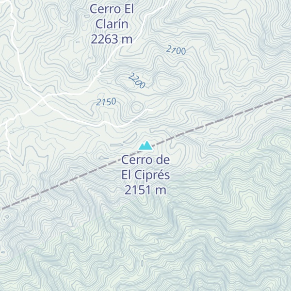 Map of Cerro de El Ciprés