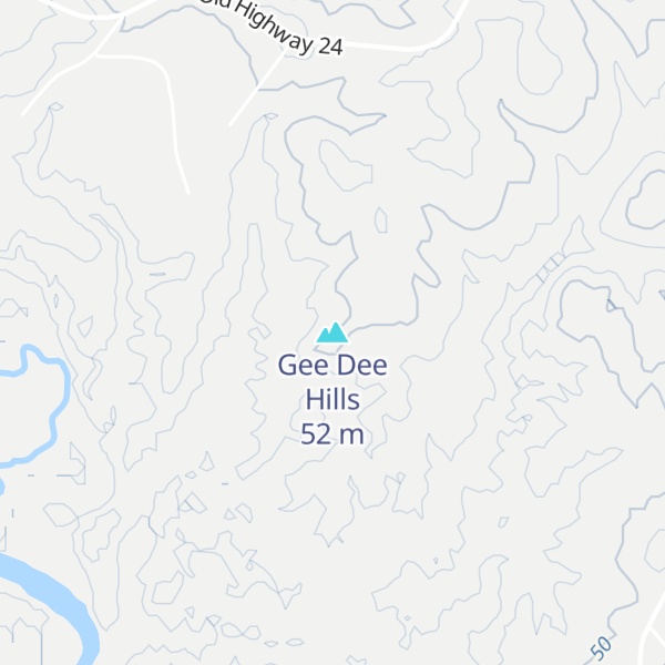 Map of Gee Dee Hills