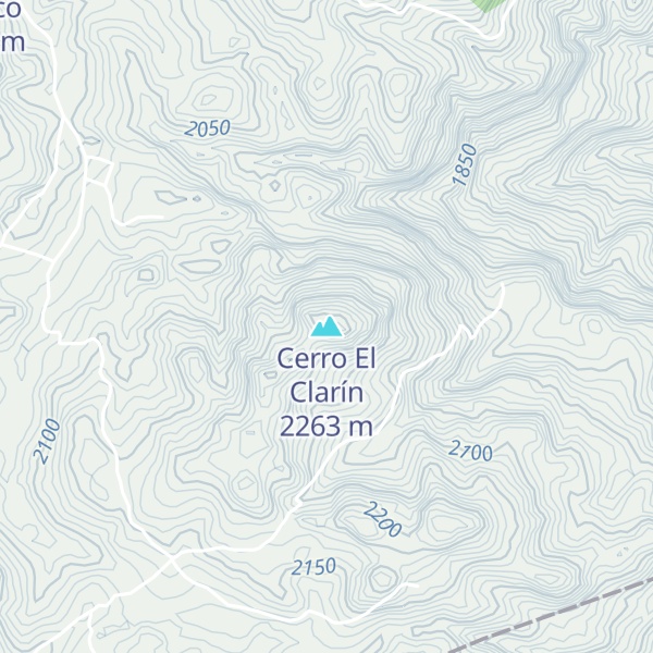 Map of Cerro El Clarín