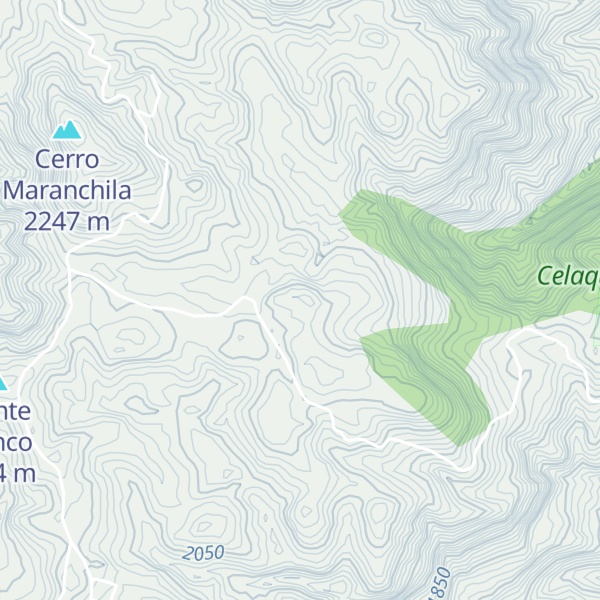 Map of Cerro Mentago