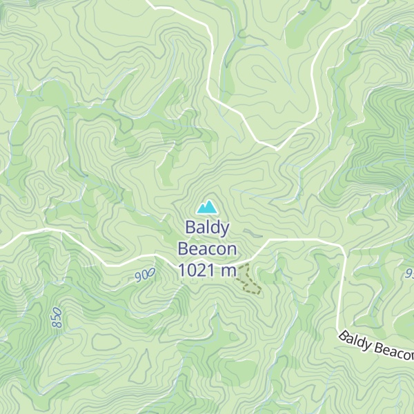 Map of Baldy Beacon