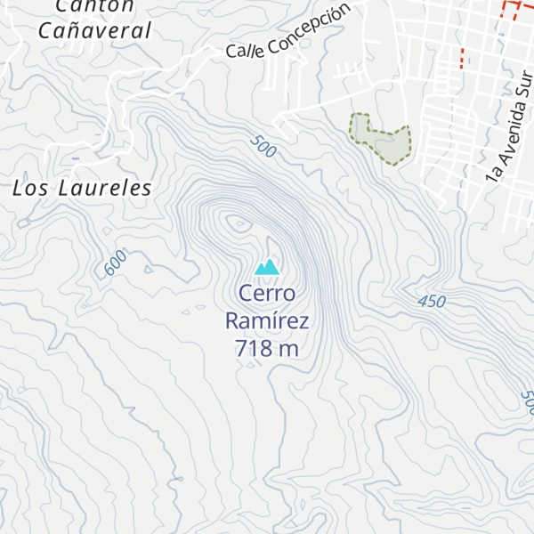 Map of Cerro Ramírez