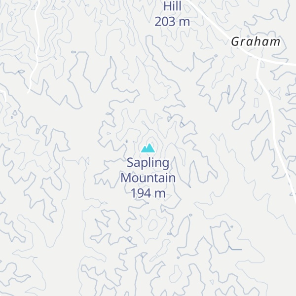 Map of Sapling Mountain