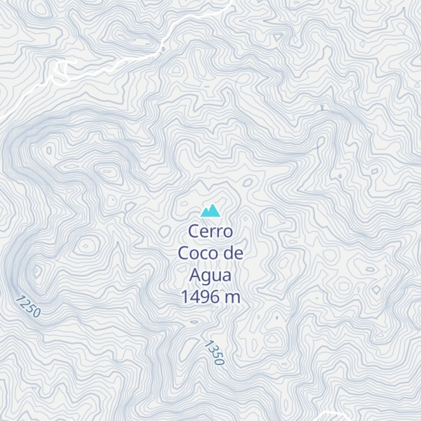 Map of Cerro Coco de Agua