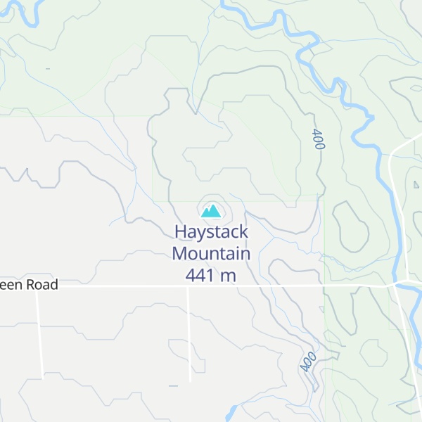 Map of Haystack Mountain