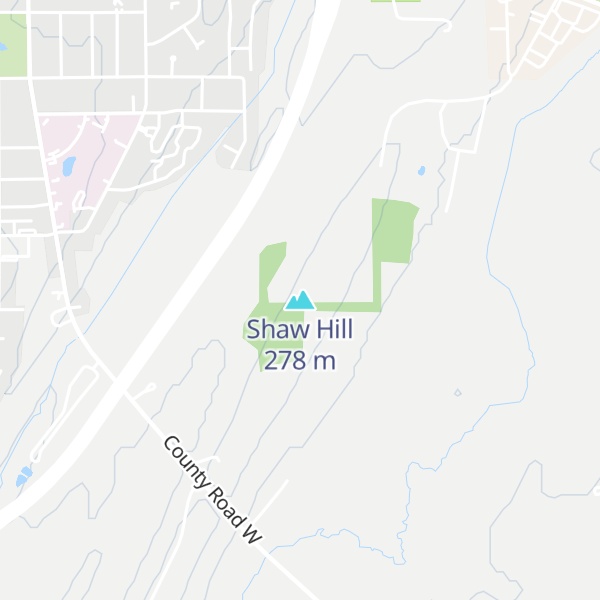 Map of Shaw Hill