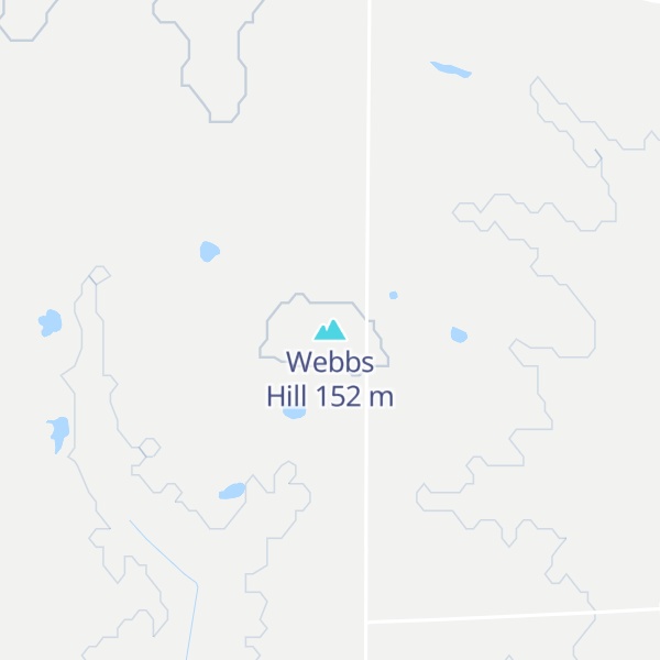 Map of Webbs Hill