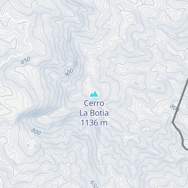 Map of Cerro La Botia