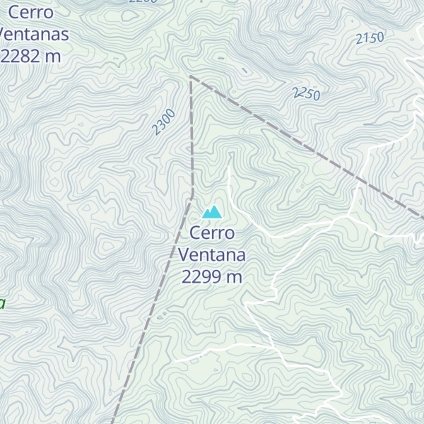 Map of Cerro Ventana