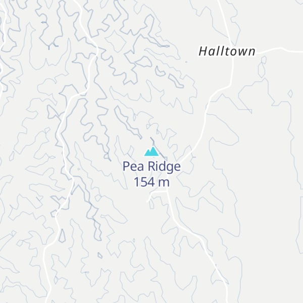 Map of Pea Ridge