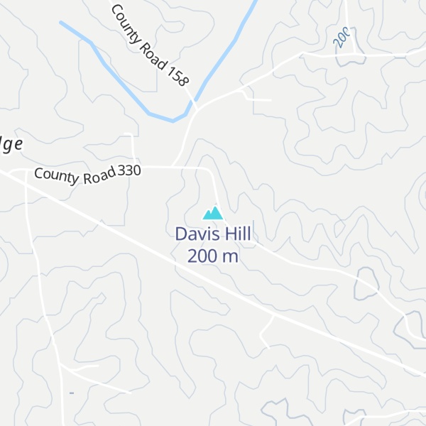 Map of Davis Hill