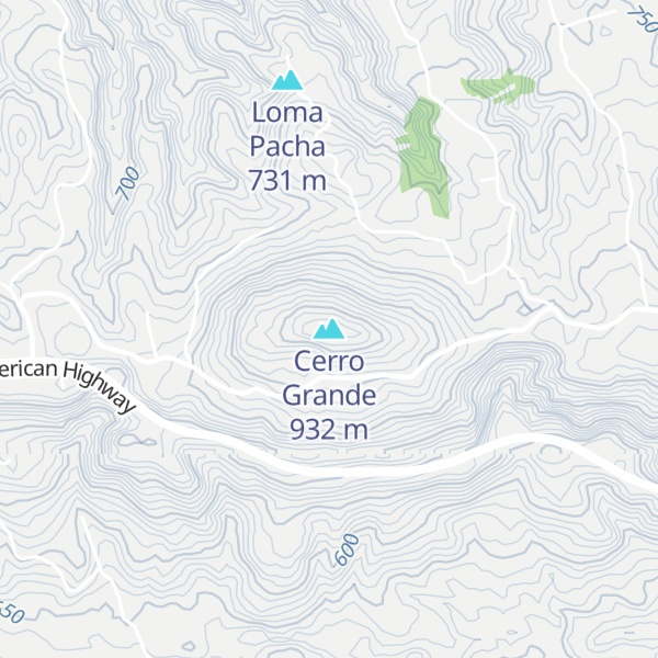 Map of Cerro Grande
