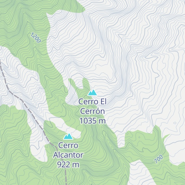 Map of Cerro El Cerrón
