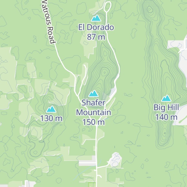 Map of Shafer Mountain