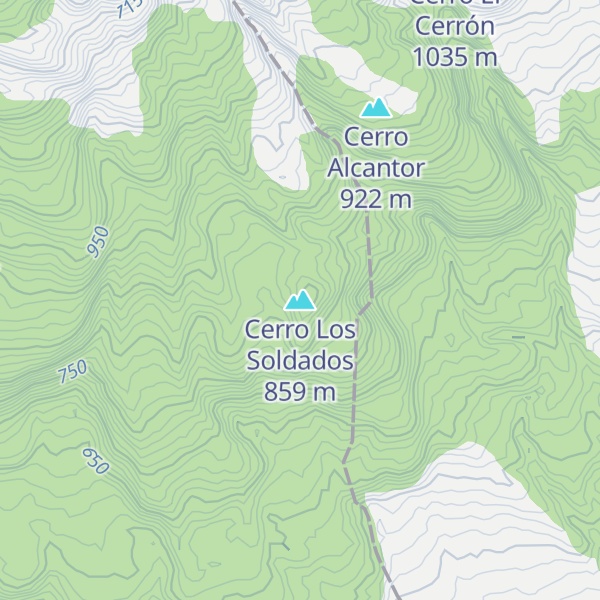 Map of Cerro Los Soldados