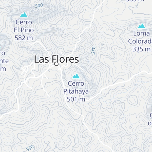 Map of Cerro Pitahaya
