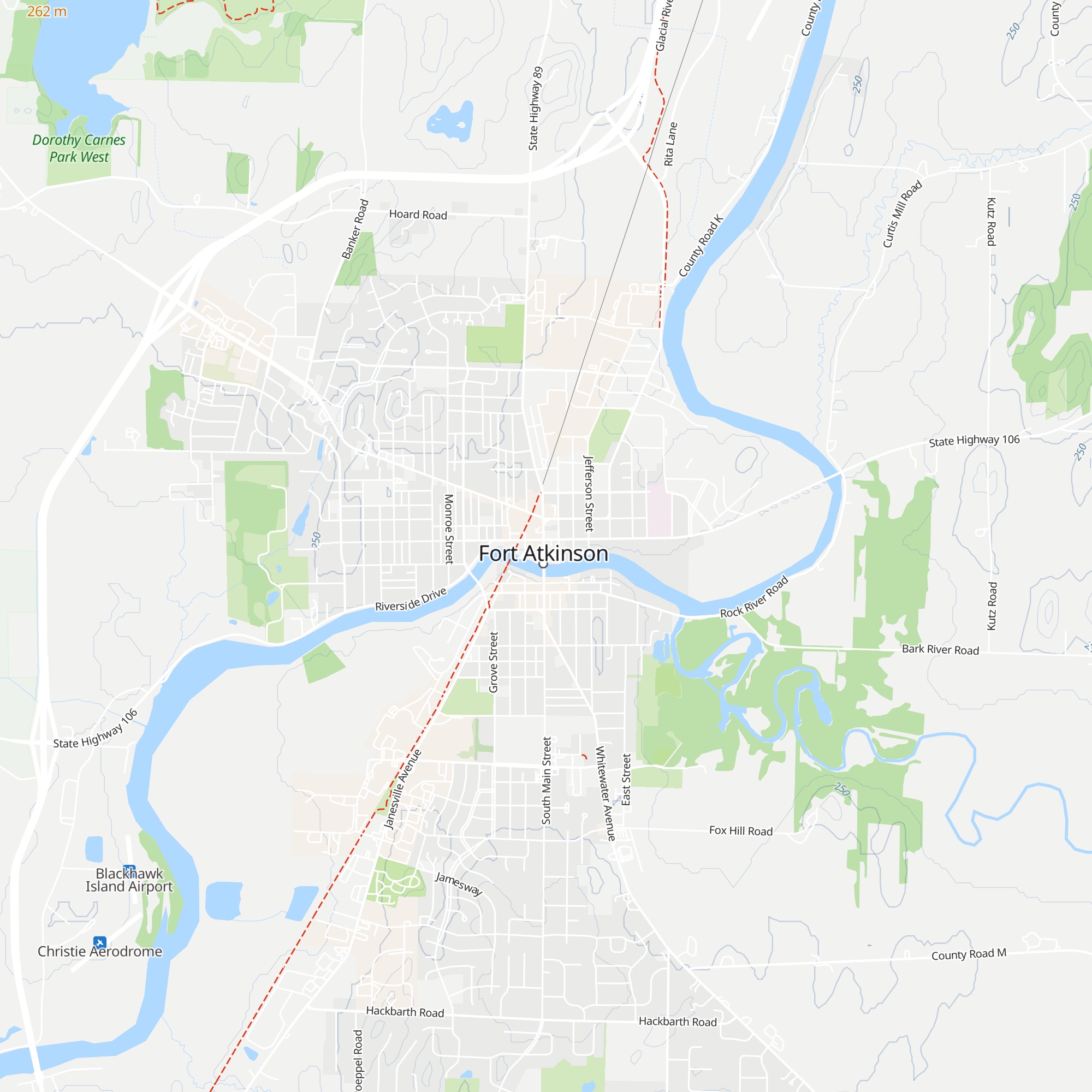 Fort Atkinson Chamber of Commerce map