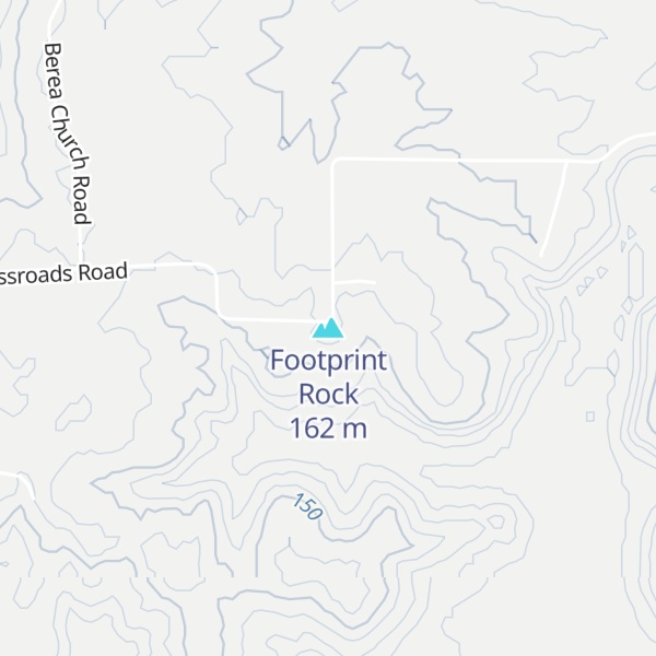 Map of Footprint Rock