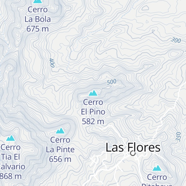 Map of Cerro El Pino