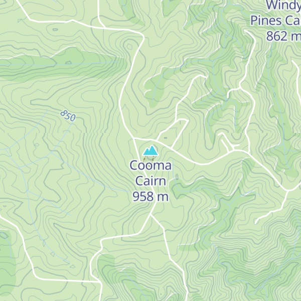 Map of Cooma Cairn