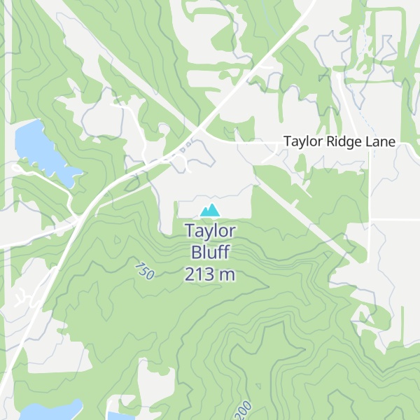 Map of Taylor Bluff