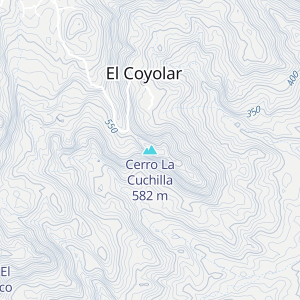 Map of Cerro La Cuchilla