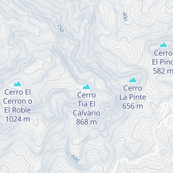 Map of Cerro Tia El Calvario
