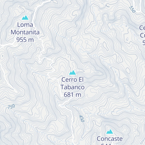 Map of Cerro El Tabanco