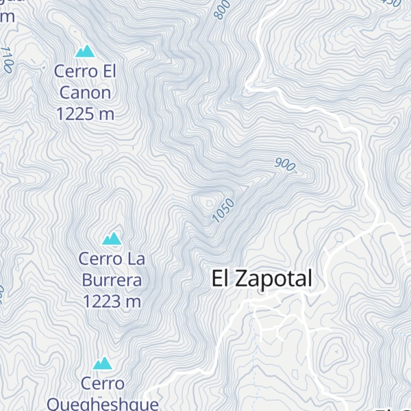 Map of Cerro Vivo
