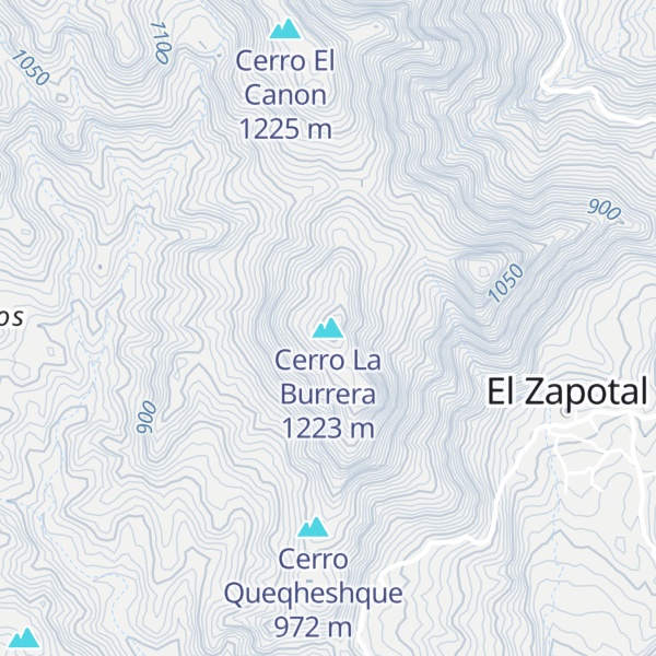 Map of Cerro La Burrera