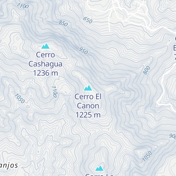 Map of Cerro El Canon