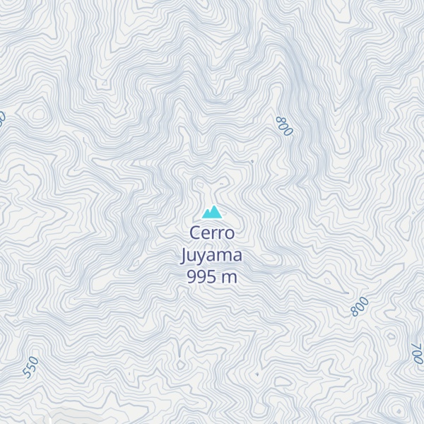 Map of Cerro Juyama