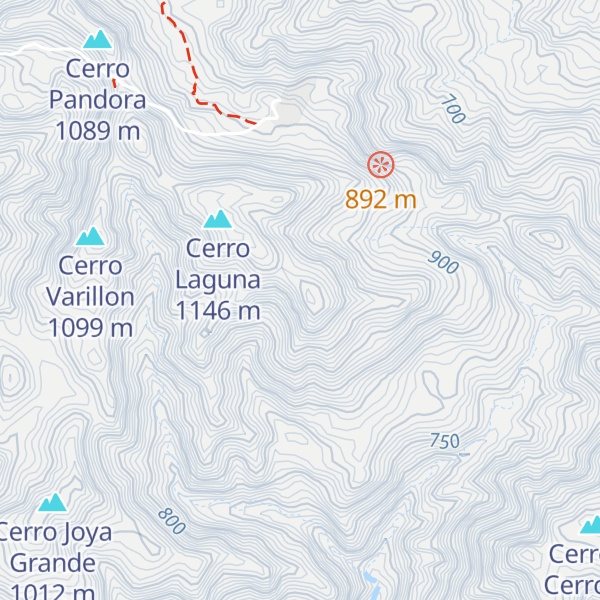 Map of Cerro Talzate
