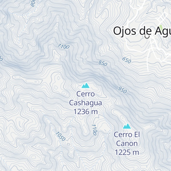 Map of Cerro Cashagua