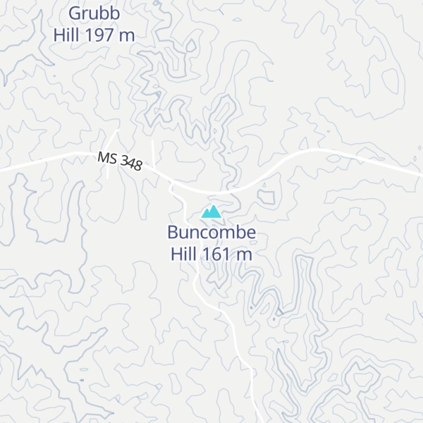 Map of Buncombe Hill