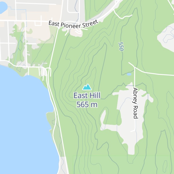 Map of East Hill