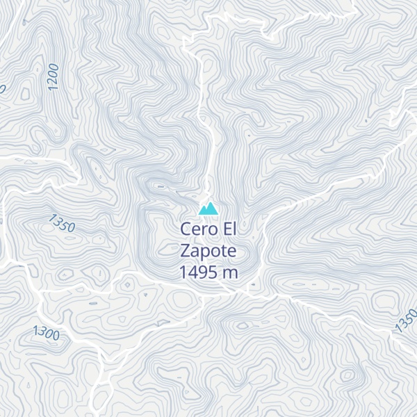 Map of Cero El Zapote