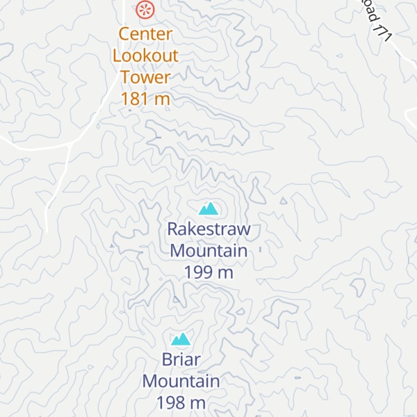 Map of Rakestraw Mountain