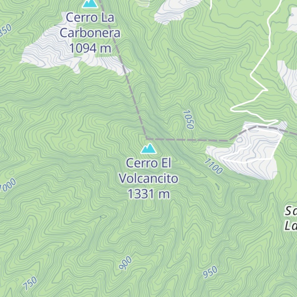 Map of Cerro El Volcancito