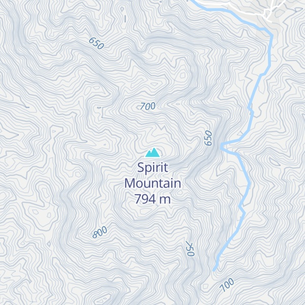 Map of Spirit Mountain