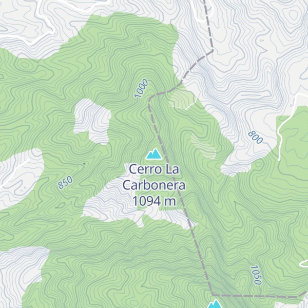 Map of Cerro La Carbonera