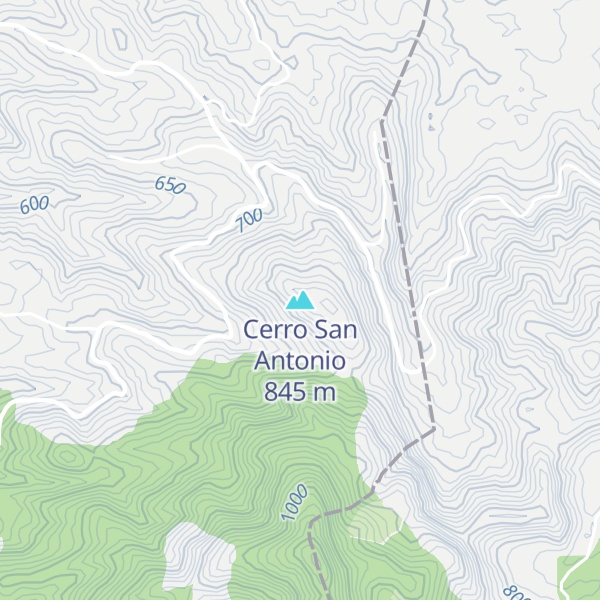 Map of Cerro San Antonio