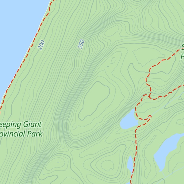 Map of The Sleeping Giant