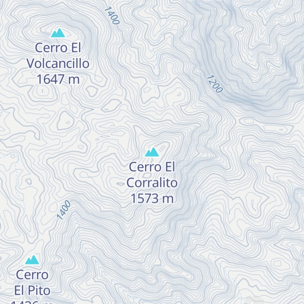 Map of Cerro El Corralito