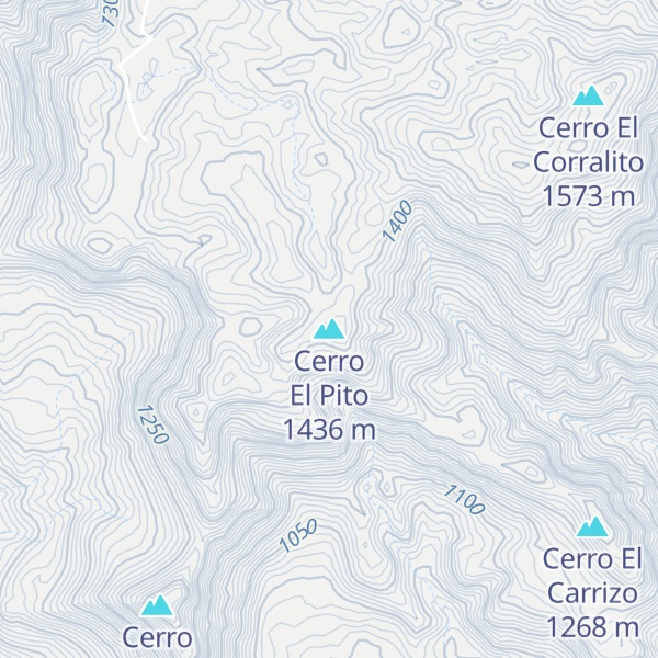 Map of Cerro El Pito